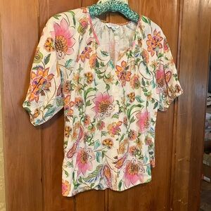 Liverpool Floral Blouse size Small